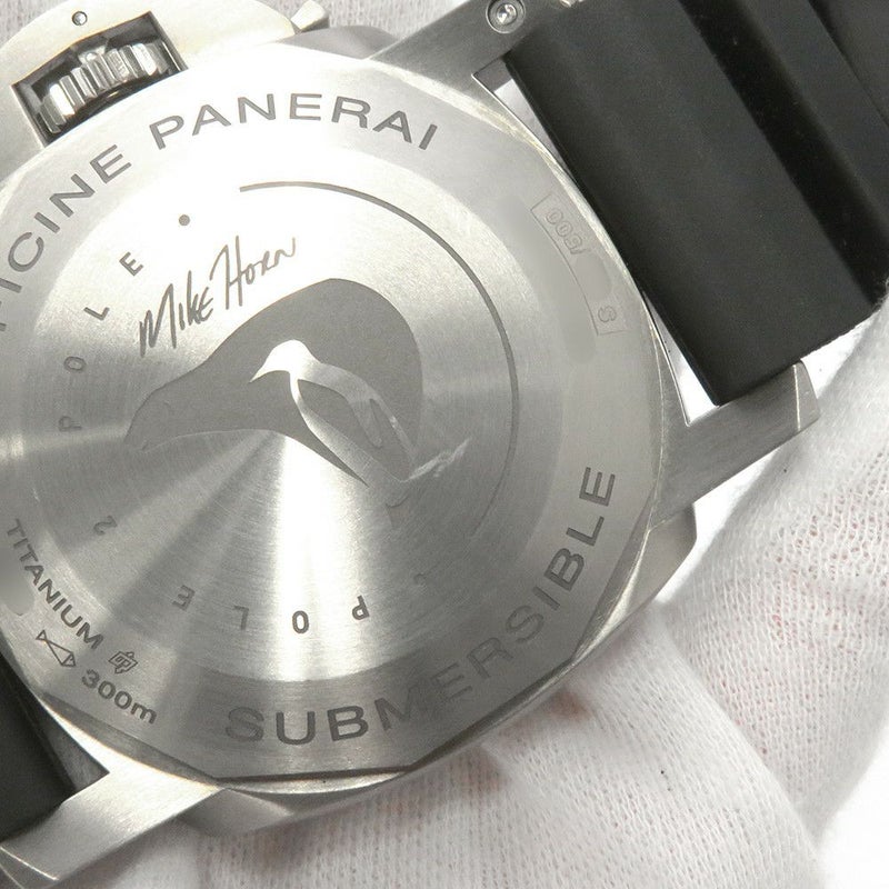 パネライ ルミノール サブマーシブル1950 3DAYS GMT 500本限定 PANERAI 腕時計 ブルー文字盤