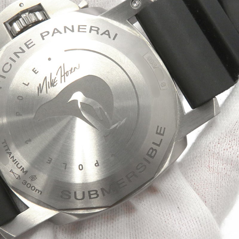 パネライ ルミノール サブマーシブル1950 3DAYS GMT 500本限定 PANERAI 腕時計 ブルー文字盤