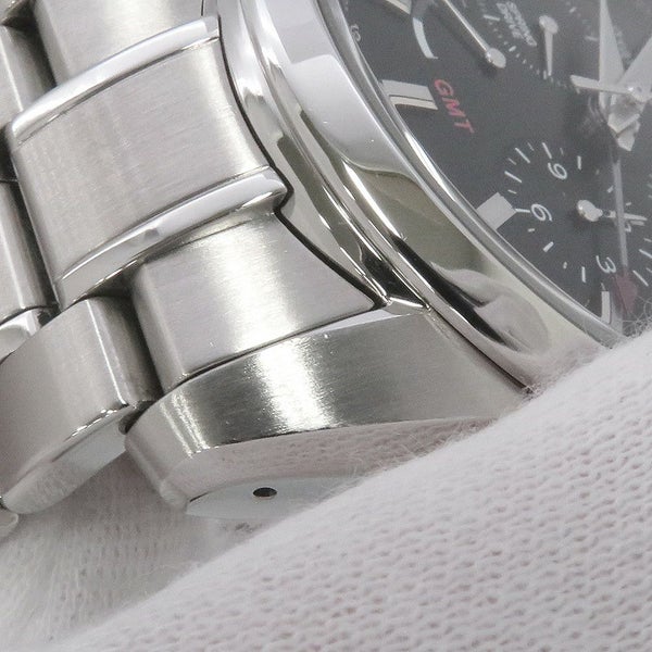 セイコー グランドセイコー GMT スプリングドライブ SEIKO 腕時計 黒文字盤