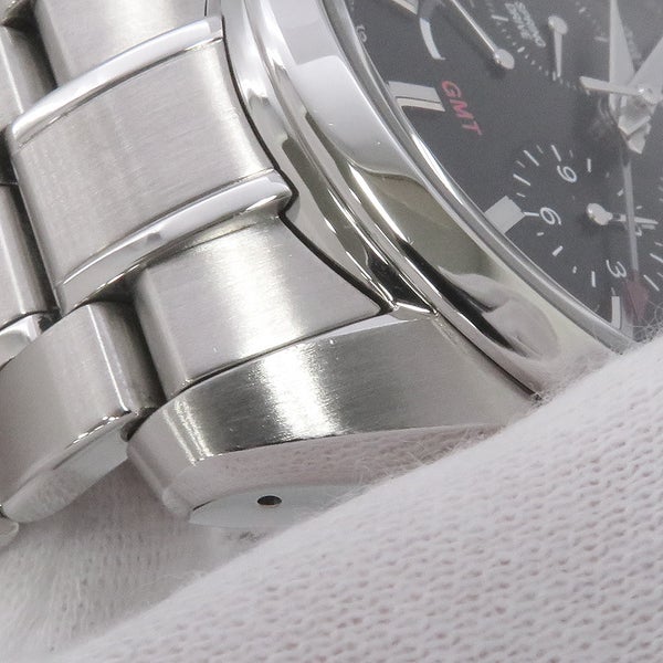 セイコー グランドセイコー GMT スプリングドライブ SEIKO 腕時計 黒文字盤