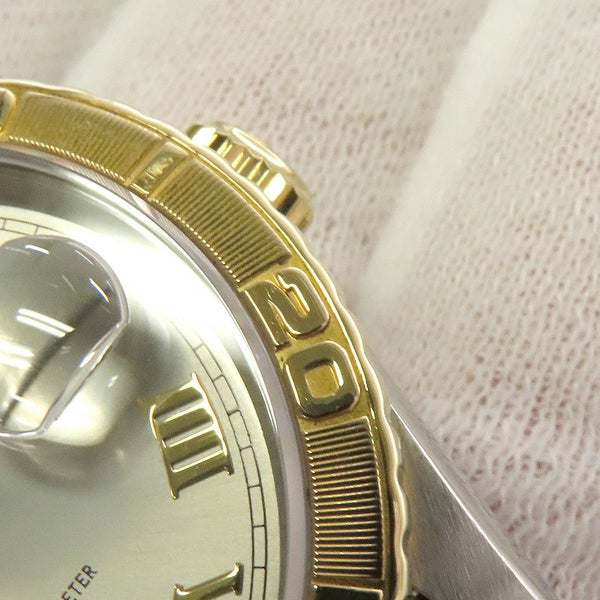 ロレックス デイトジャスト サンダーバード T番 SS/K18YG 16263 ROLEX 腕時計 グレー文字盤 ローマン