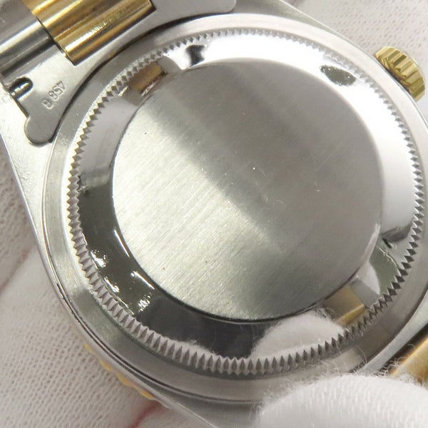 ロレックス デイトジャスト サンダーバード T番 SS/K18YG 16263 ROLEX 腕時計 グレー文字盤 ローマン