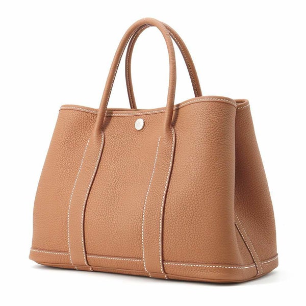 エルメス トートバッグ ガーデンパーティTPM ゴールド/シルバー金具 ネゴンダ W刻印
