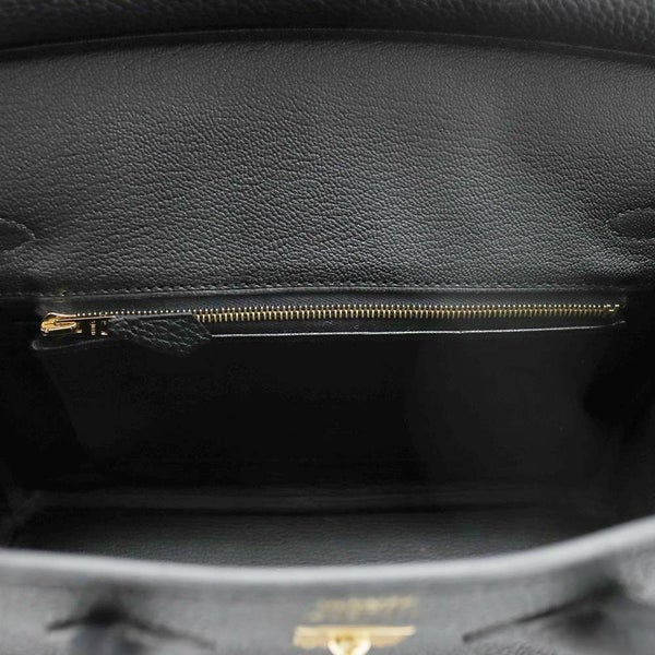 エルメス バーキン25 ブラック/ゴールド金具 トゴ W刻印 HERMES Birkin ハンドバッグ 黒