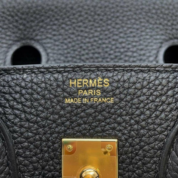 エルメス バーキン25 ブラック/ゴールド金具 トゴ W刻印 HERMES Birkin ハンドバッグ 黒