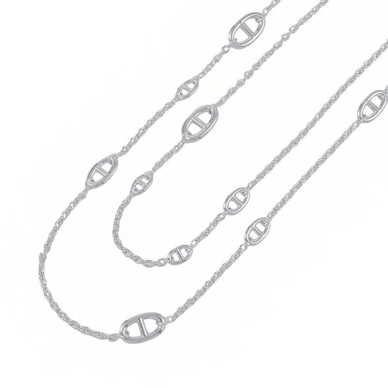 エルメス ネックレス シェーヌダンクル ファランドール 120 SV925シルバー HERMES ジュエリー