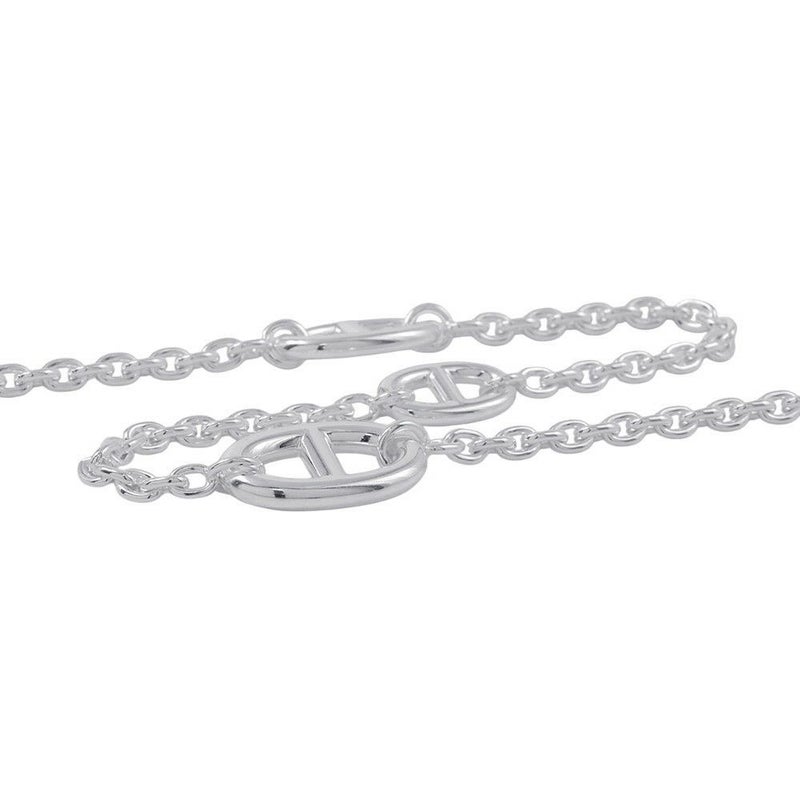 エルメス ネックレス シェーヌダンクル ファランドール 120 SV925シルバー HERMES ジュエリー