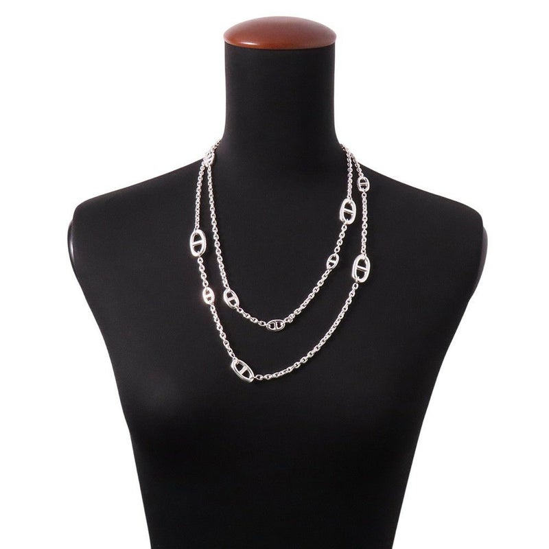 エルメス ネックレス シェーヌダンクル ファランドール 120 SV925シルバー HERMES ジュエリー