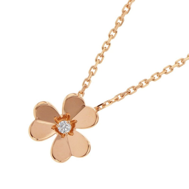 ヴァンクリーフ&アーペル ネックレス フリヴォル ペンダント スモールモデル ダイヤモンド 1P 0.08ct K18PGピンクゴールド VCARPFBM00