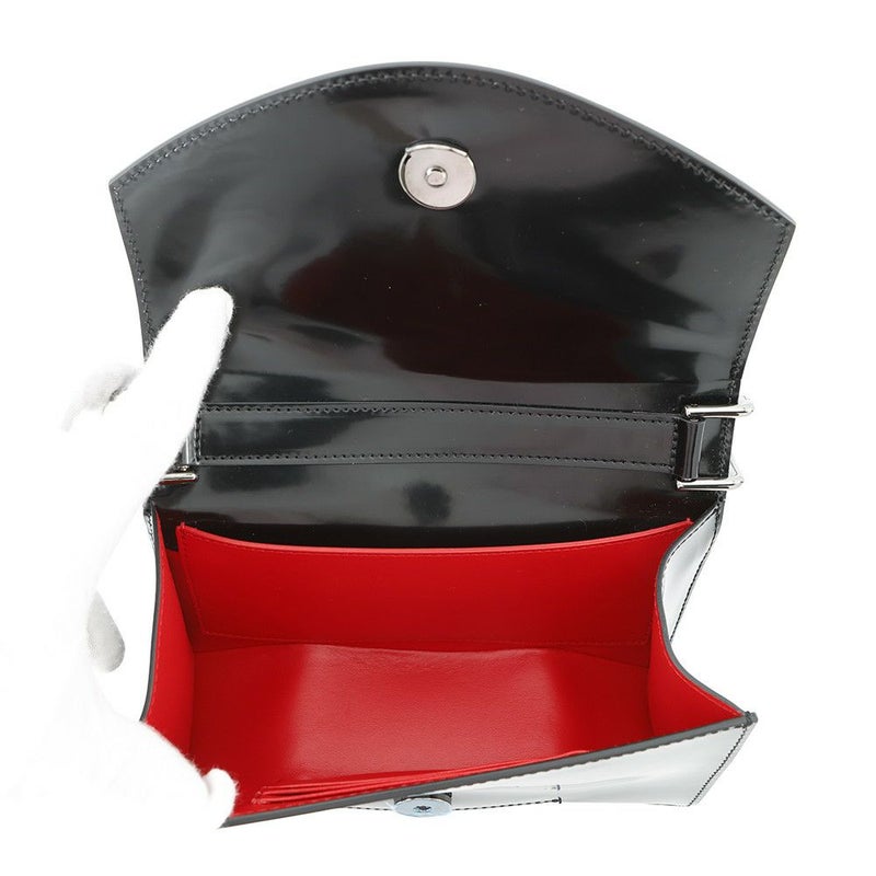 クリスチャン・ルブタン ショルダーバッグ Loubi ルビ54 パテント 1235232 Christian Louboutin 黒