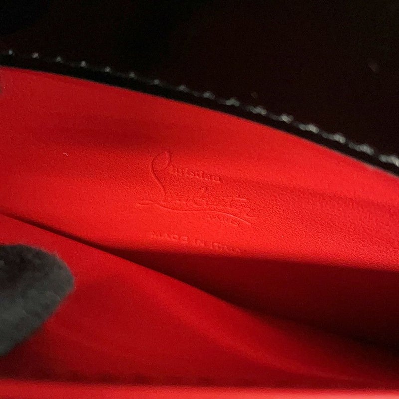 クリスチャン・ルブタン ショルダーバッグ Loubi ルビ54 パテント 1235232 Christian Louboutin 黒