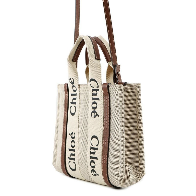 クロエ ハンドバッグ ウッディ トート スモール キャンバス CHC22AS397I2690U Chloe 2way