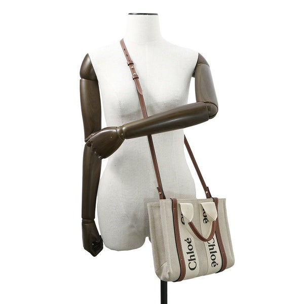 クロエ ハンドバッグ ウッディ トート スモール キャンバス CHC22AS397I2690U Chloe 2way