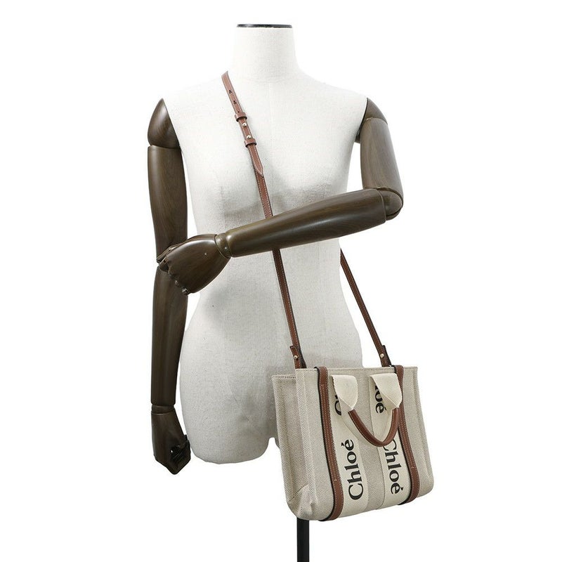 クロエ ハンドバッグ ウッディ トート スモール キャンバス CHC22AS397I2690U Chloe 2way