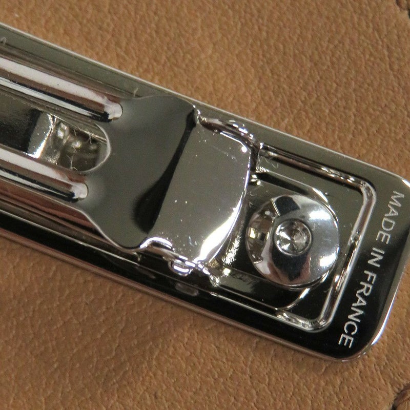 エルメス バレッタ エブリンPM チャイ/シルバー金具 スイフト HERMES ヘアアクセサリー