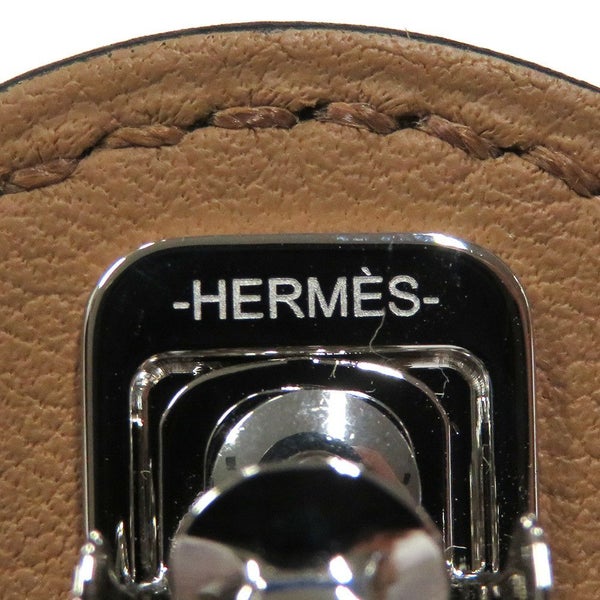 エルメス バレッタ エブリンPM チャイ/シルバー金具 スイフト HERMES ヘアアクセサリー