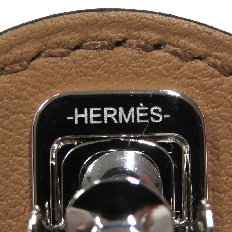 エルメス バレッタ エブリンPM チャイ/シルバー金具 スイフト HERMES ヘアアクセサリー