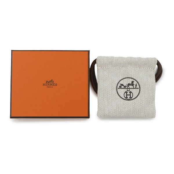 エルメス バレッタ エブリンPM チャイ/シルバー金具 スイフト HERMES ヘアアクセサリー