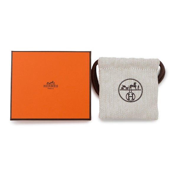 エルメス バレッタ エブリンPM チャイ/シルバー金具 スイフト HERMES ヘアアクセサリー