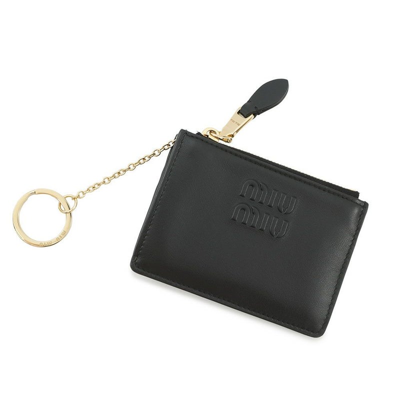 ミュウミュウ カードケース ロゴ 5MC093 MIUMIU 財布 黒