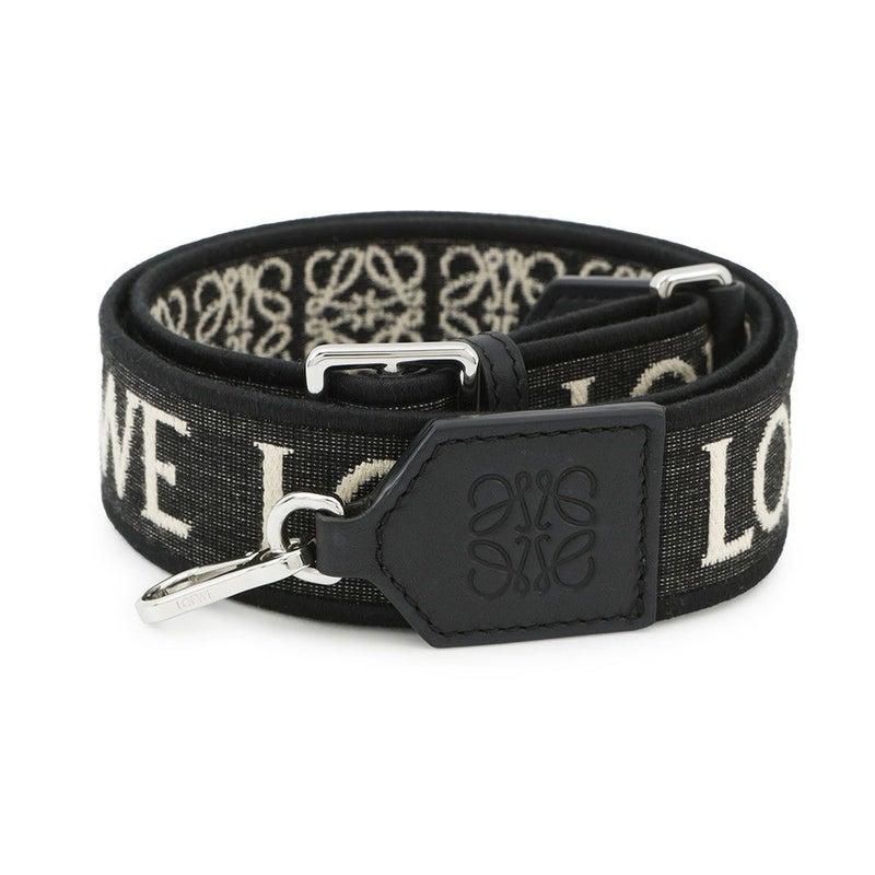 ロエベ ショルダーストラップ アナグラム キャンバス C073T87X01 LOEWE 黒