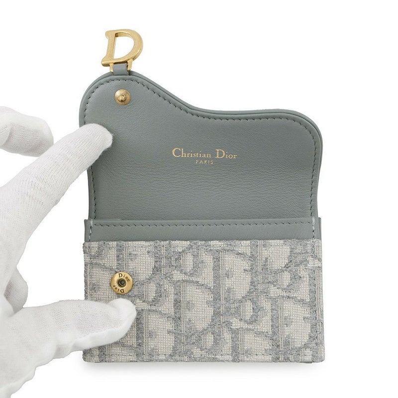 クリスチャン・ディオール カードケース オブリーク サドル ブルーム カードホルダー S5611CTZQ トロッター