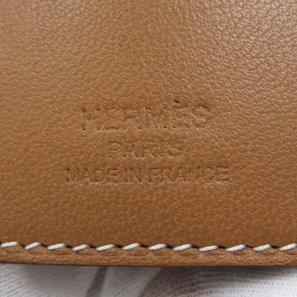 エルメス スカーフリング クロシェット ゴールド ラムスキン/シルク HERMES アクセサリー