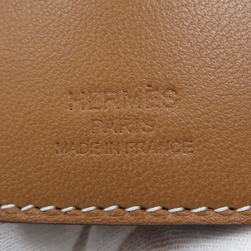 エルメス スカーフリング クロシェット ゴールド ラムスキン/シルク HERMES アクセサリー