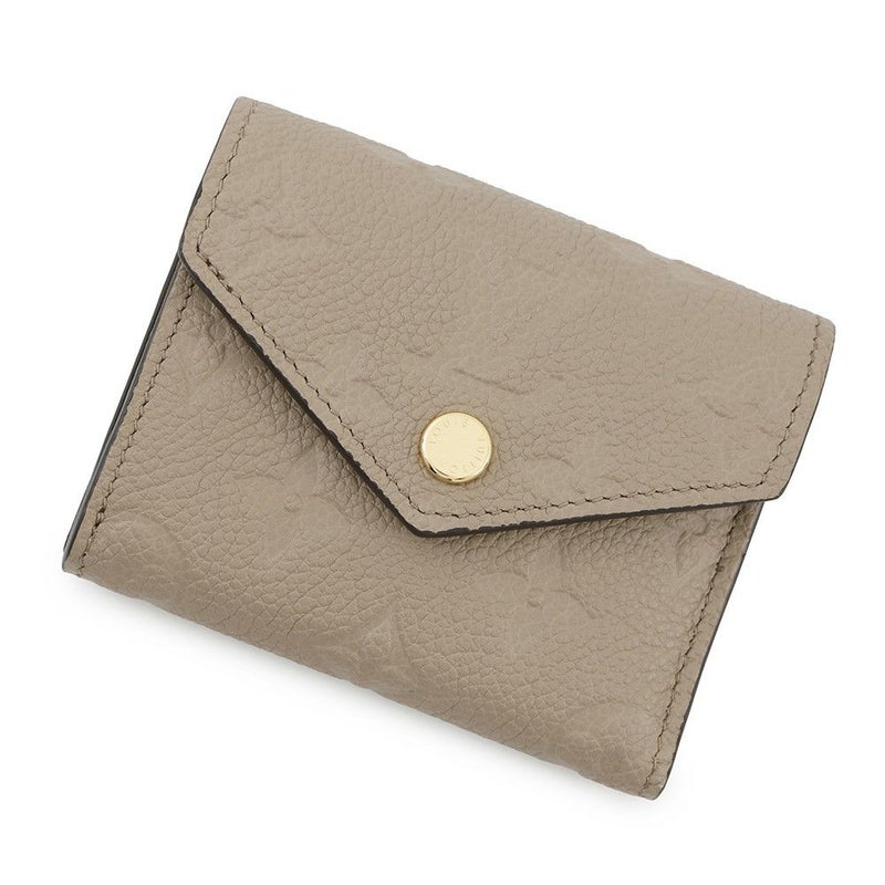 ルイヴィトン 三つ折り財布 モノグラム・アンプラント ポルトフォイユ・ゾエ M69800 LOUIS VUITTON グレージュ