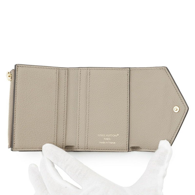 ルイヴィトン 三つ折り財布 モノグラム・アンプラント ポルトフォイユ・ゾエ M69800 LOUIS VUITTON グレージュ