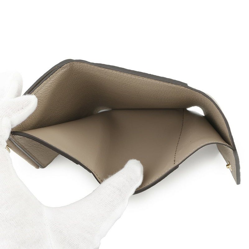 ルイヴィトン 三つ折り財布 モノグラム・アンプラント ポルトフォイユ・ゾエ M69800 LOUIS VUITTON グレージュ