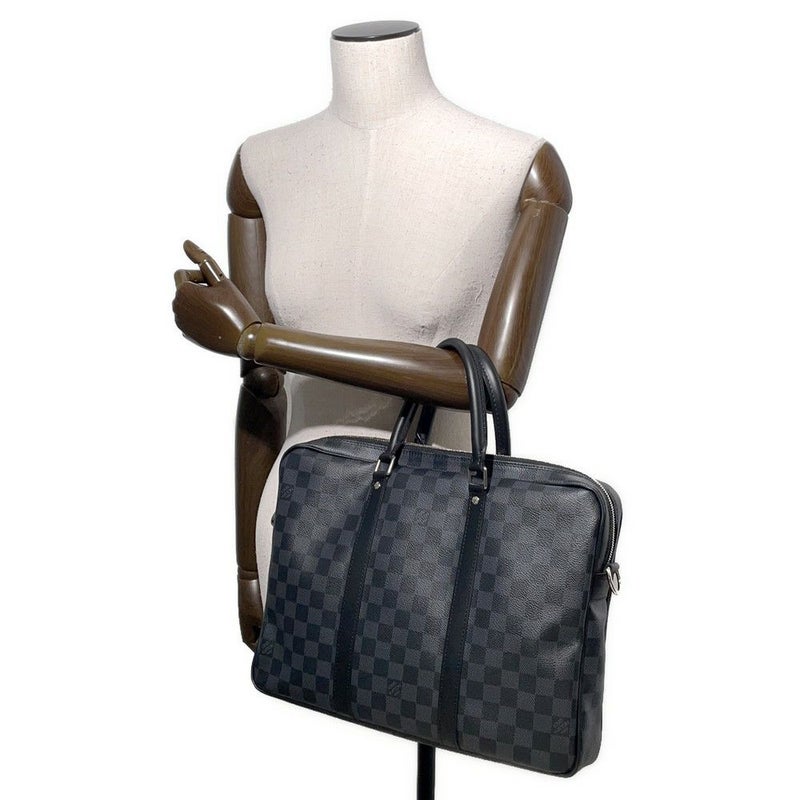 ルイヴィトン ビジネスバッグ ダミエ・グラフィット PDV ポルトドキュマン・ヴォワヤージュPM N41478 ヴィトン 黒 ブラック 2way