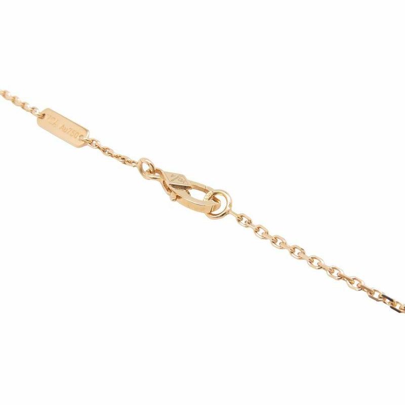 ヴァンクリーフ&アーペル ネックレス ヴィンテージ アルハンブラ ペンダント ギヨシェ K18YGイエローゴールド VCARP4KL00