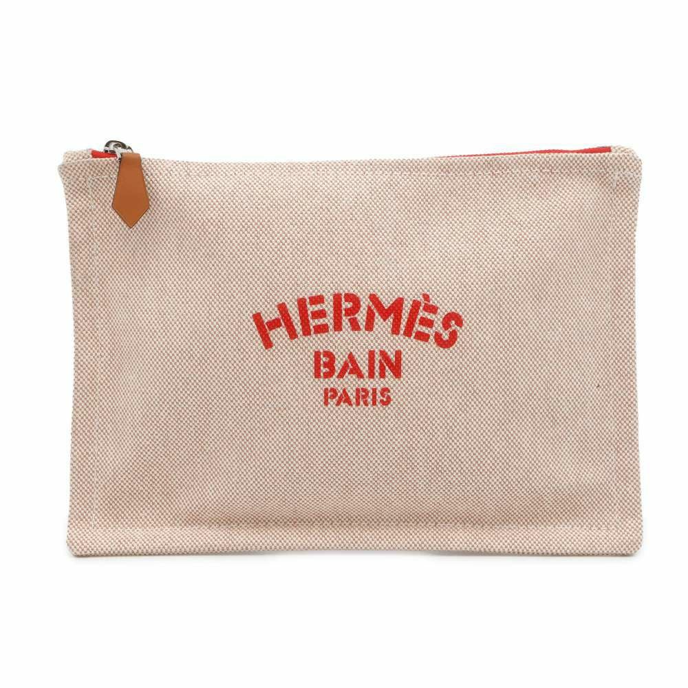 エルメス ポーチ ニュー・ヨッティングPM ルージュ/シルバー金具