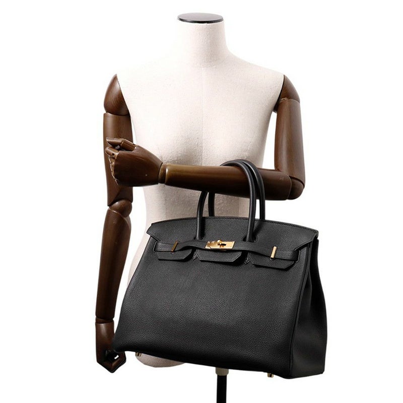 エルメス バーキン35 ブラック/ゴールド金具 トゴ T刻印 HERMES Birkin ハンドバッグ