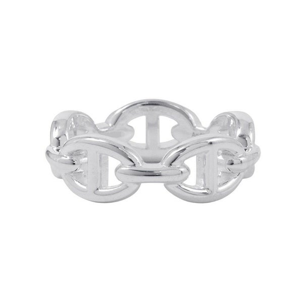 エルメス リング シェーヌダンクル アンシェネPM Enchainee SV925シルバー リングサイズ54 HERMES ジュエリー