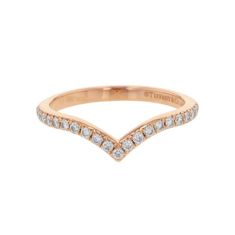 ティファニー リング ソレスト V ダイヤモンド リング ダイヤモンド K18PGピンクゴールド サイズ約9号 Tiffany&Co. 指輪