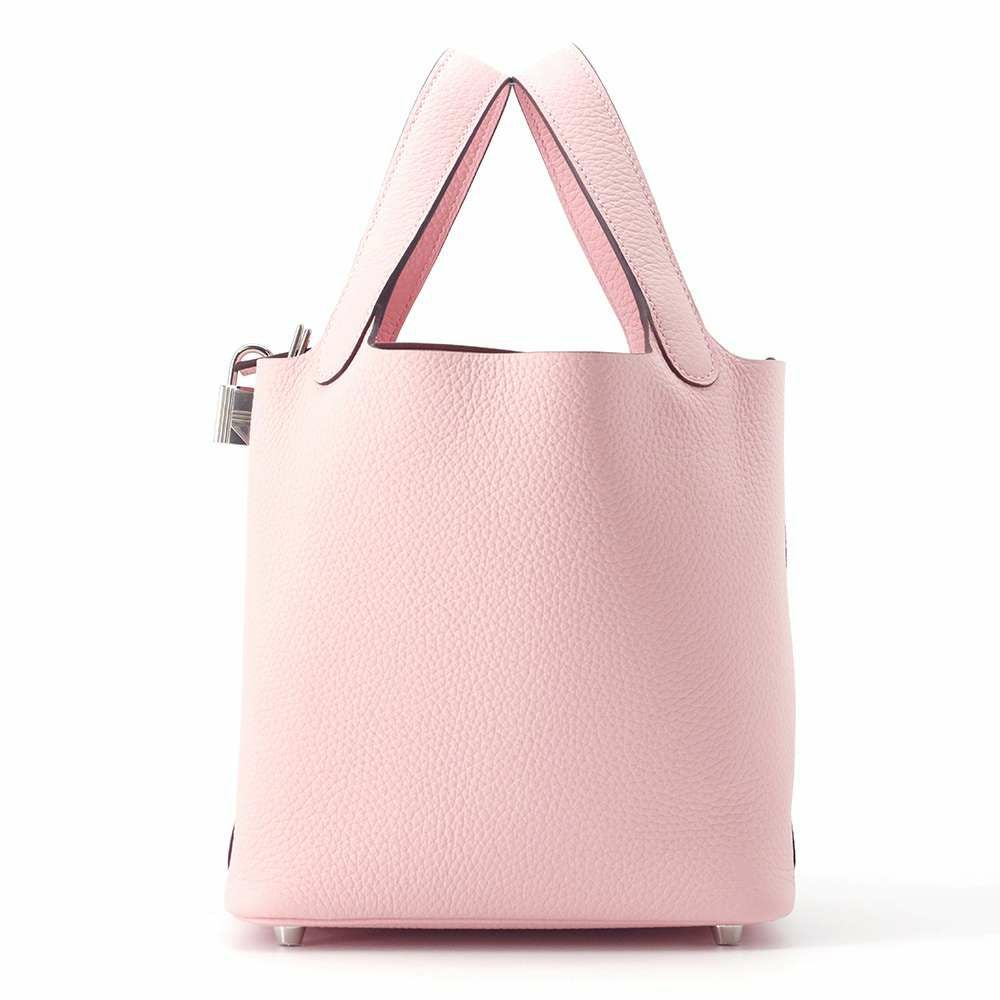 エルメス ハンドバッグ ピコタンロックPM ローズサクラ/シルバー金具