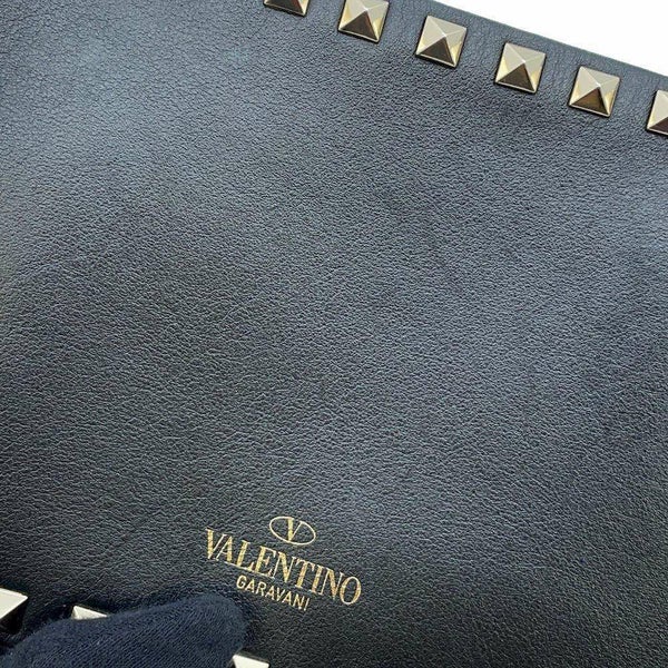 ヴァレンティノ・ガラヴァーニ ショルダーバッグ ロックスタッズ レザー3W2B0809VSF VALENTINO 黒