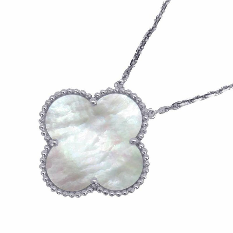 ヴァンクリーフ&アーペル ネックレス マジック アルハンブラ ペンダント マザーオブパール K18WG VCARN32200