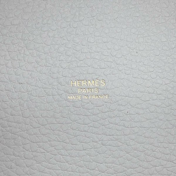 エルメス ハンドバッグ ピコタンロックMM ブルーペール/ゴールド金具 トリヨンクレマンス W刻印