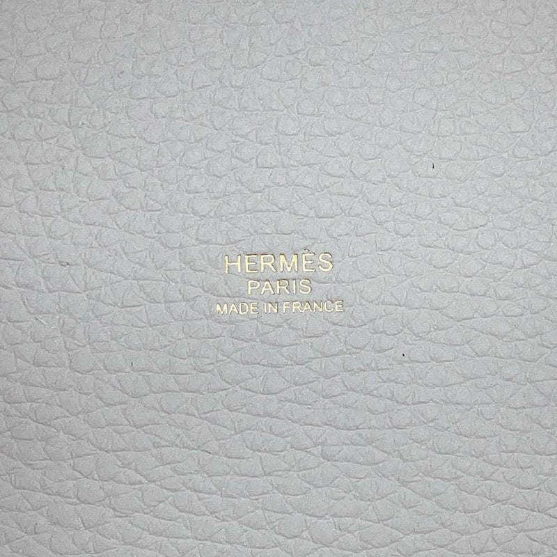 エルメス ハンドバッグ ピコタンロックMM ブルーペール/ゴールド金具 トリヨンクレマンス W刻印