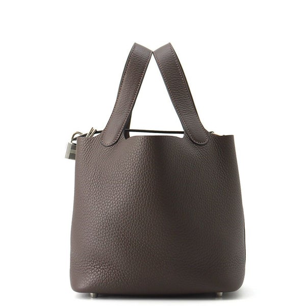 エルメス ハンドバッグ ピコタンロックPM エベンヌ/シルバー金具 トリヨンクレマンス K刻印