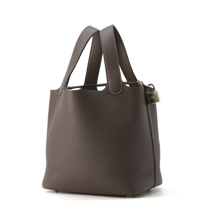 エルメス ハンドバッグ ピコタンロックPM エベンヌ/シルバー金具 トリヨンクレマンス K刻印