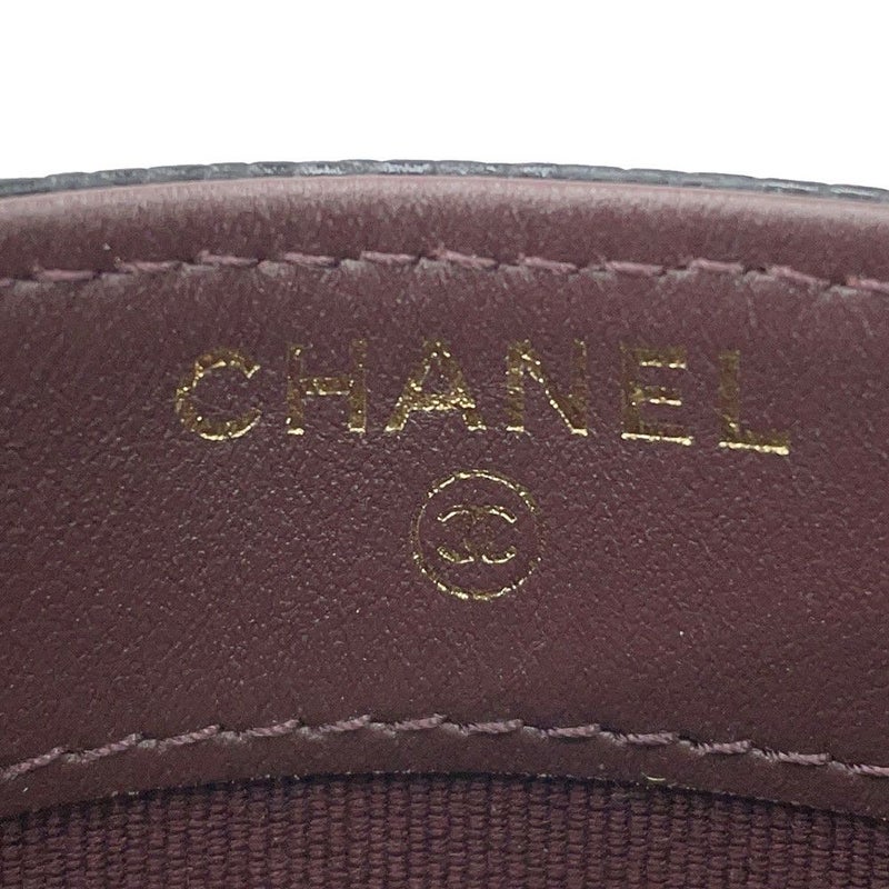 シャネル カードケース クラシック マトラッセ ココマーク キャビアスキン AP0213 CHANEL 定期入れ パスケース 黒