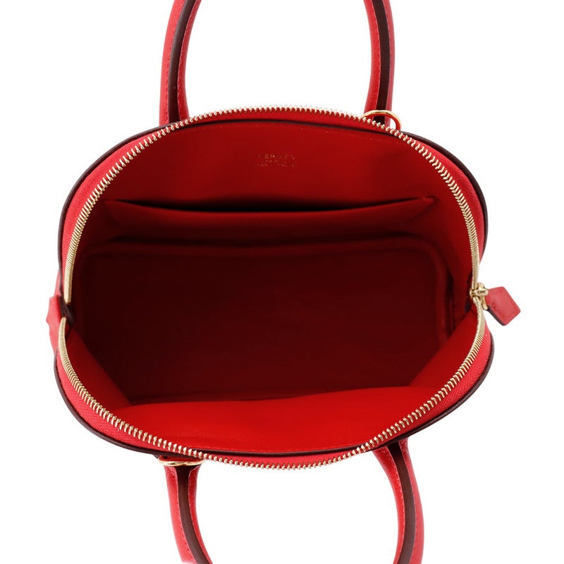 エルメス ボリード1923 ミニ ルージュラデュー/ゴールド金具 エバーカラー K刻印 2wayショルダー