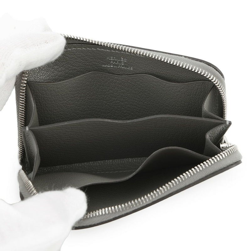 エルメス カードケース ジップ アン ゴー グリメイヤー/シルバー金具 エバーカラー K刻印 HERMES 定期入れ