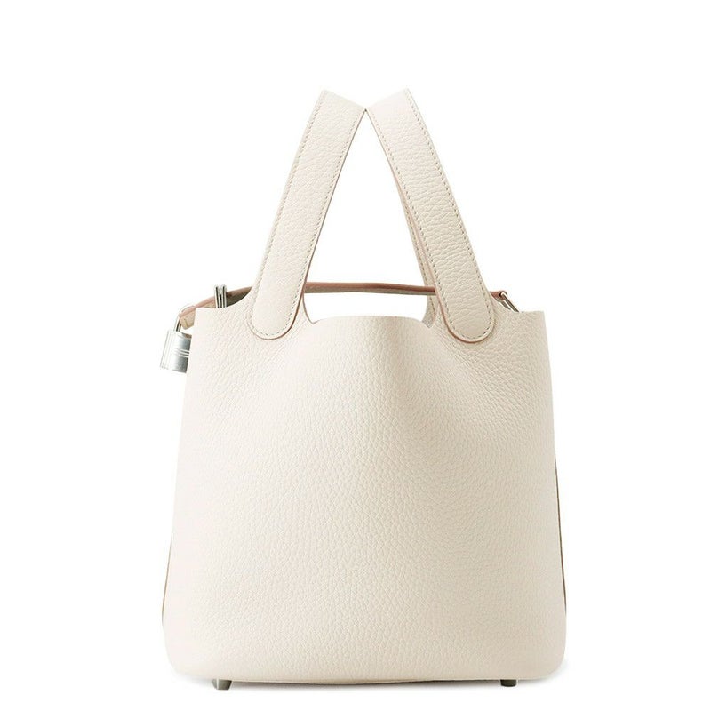 エルメス ハンドバッグ ピコタンロックPM ベトン/シルバー金具 トリヨンクレマンス K刻印 HERMES トートバッグ