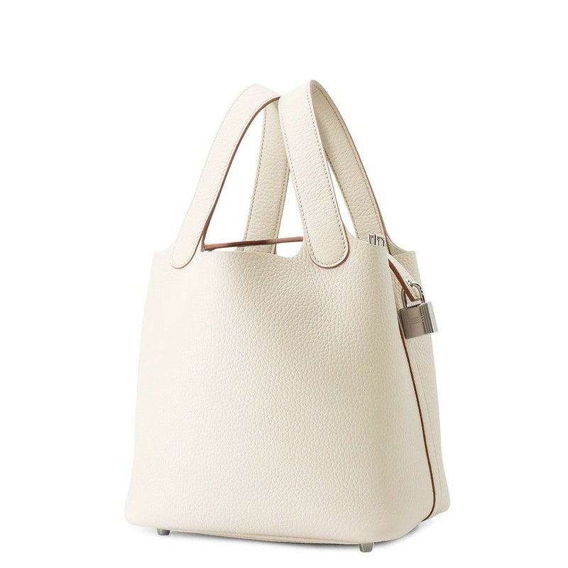 エルメス ハンドバッグ ピコタンロックPM ベトン/シルバー金具 トリヨンクレマンス K刻印 HERMES トートバッグ