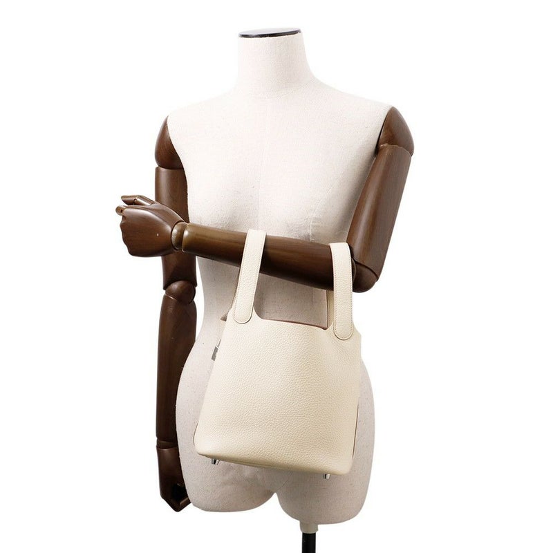エルメス ハンドバッグ ピコタンロックPM ベトン/シルバー金具 トリヨンクレマンス K刻印 HERMES トートバッグ